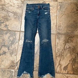 American Eagle super stretch worn, jeans 0 Reg